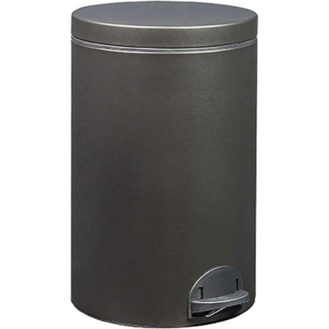 Pattumiera a pedale da 20 litri, nero basalto - 90256 - Rossignol