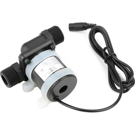 Mini Pompe à Eau DC 12V Pompe à Eau de Circulation à Débit, Circulateur Eau Chaude Sanitaire Sans Balai (1/5)