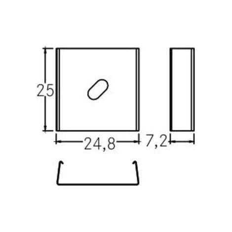 brumberg Montage-Clip für Profil 53010000 Aluminium Set 2 Stück (1/2)