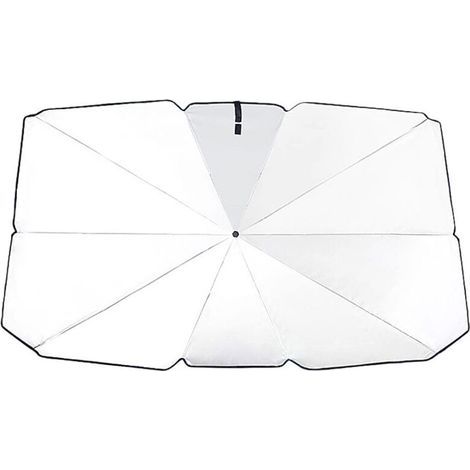 Parapluie Pare-Soleil Pliable pour Pare-Brise de Voiture – Matériau réfléchissant 99 de Protection Solaire Parapluie Pare-Soleil – 14080CM (1/5)