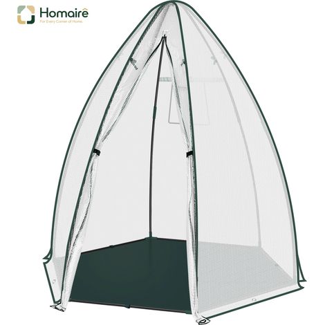Gewächshaus in Weiß 160 x 160 x 180 cm HOMAIRE (1/5)