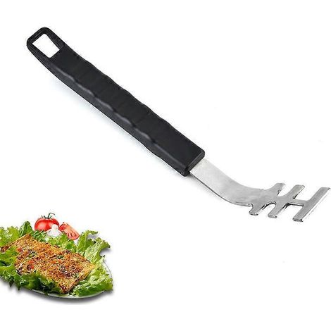 Lève-grille de barbecue, tête en acier inoxydable, module culinaire pour soulever facilement les grilles chaudes et sales, 25,7 cm, pour tous les barbecues avec module culinaire (1/4)