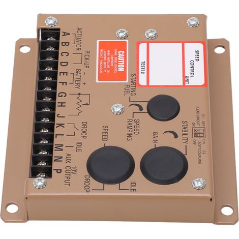 Régulateur de vitesse pour groupe électrogène, panneau de commande de carburant, contrôleur de régime en alliage d'aluminium, gouverneur ESD5522 (1/5)