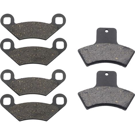 6 plaquettes de frein avant et arrière, compatibles Polaris Sportsman 500 4x4 1998–2002, en fonte haute résistance (1/5)