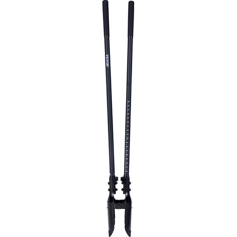 Vevor – Pelle à trous de poteau manuelle 1460 mm – Manche en fibre de verre – Lame en acier 50Mn – Creusement précis de 145 mm de diamètre