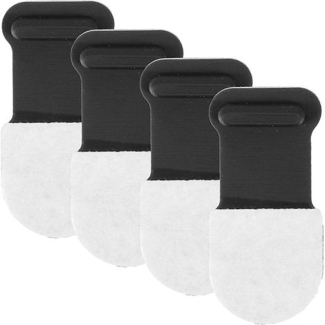 Lot de 4 bouchons de port durables, auto-adhésifs et anti-poussière, compatibles avec iPhone-1.80X1.00X0.10CM (1/4)