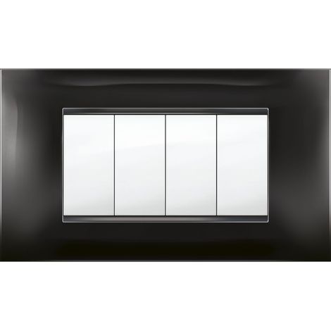 PLACCA MIVIDA PLANA NERO 4P- 1,0 pz