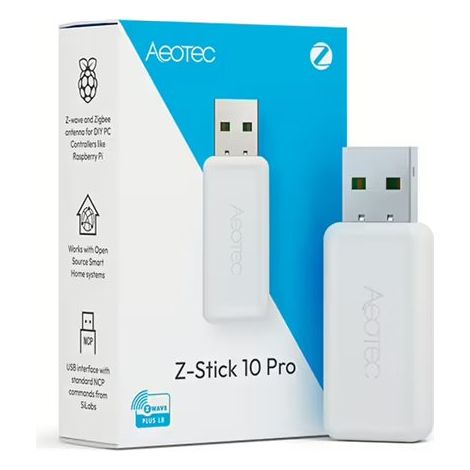 AEOTEC Z-STICK 10 PRO - ADAPTATEUR USB ZIGBEE 3.0 & Z-WAVE 800 SERIES - FONCTIONNE AVEC HOMEASSISTANT - ZIGBEE2MQTT - CONTRÔLEUR (1/5)