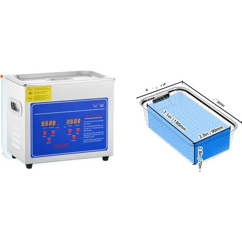 Nettoyeur Ultrasonique, Nettoyage en Profondeur, Design Convivial, 3L (1/2)