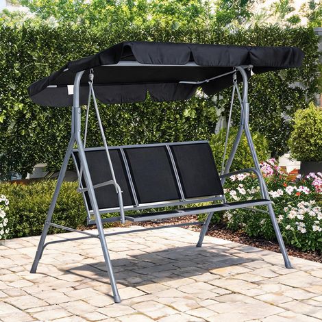 Hamac en métal polyester maille-tissu 171 x 180 x 154 cm (1/5)