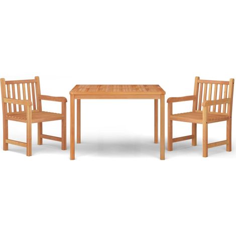 Maison Exclusive - Set da Pranzo per Giardino 3 pz in Legno Massello di Teak