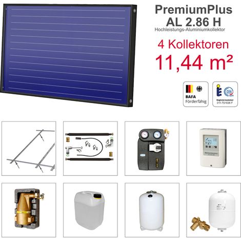 Solarbayer PremiumPlusAL Solarpaket H4 Stock Bruttofläche 11,44 m² horizontal (1/5)
