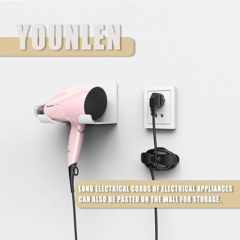 Organisateur de Fil Electrique Enrouleur de Cordon d'appareil de Cuisine D'appareil de Cuisine Auto-Adhésif Enrouleur pour Petits Appareils Ménagers (Ensemble de 9) (1/2)