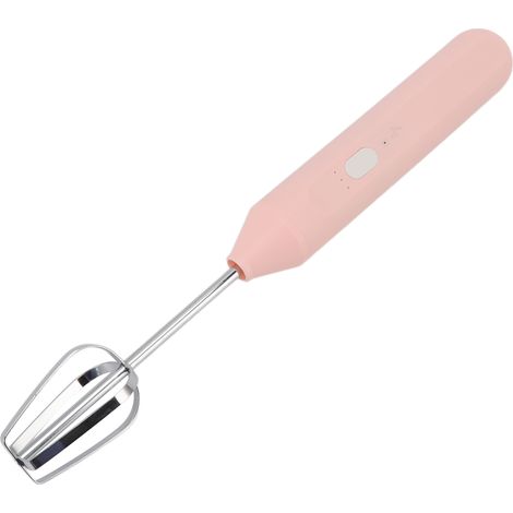 Batteur électrique à main, mousseur à lait électrique, fouet à café, fouet à milkshake, appareils de cuisine, rose (1/5)