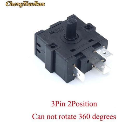 3Pin 2Position A interrupteur rotatif pour chauffage de salle électrique, 3 positions, 4 positions, 3 broche (1/4)