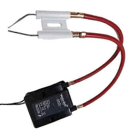 Allumeur de brûleur à transformateur haute tension compatible avec l'allumage au diesel, au méthanol et aux huiles usagées. (1/5)