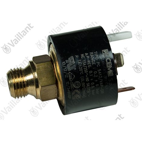 VAILLANT Pressostat, manque d'eau VKK 476 u.w. Vaillant-Nr. , 050591