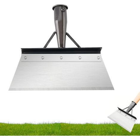 Pelle de Nettoyage Multifonctionnelle, Multifonctionnel Outil de Jardin 30 X 11 cm sans Manche en Bois, Binette Jardinage pour Mauvaises Herbes et Mousse, Déglaçage, Maison, Agricole