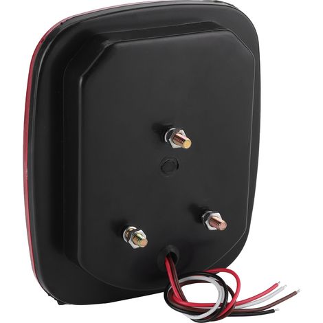 Feux de recul carrés à 16 LED, feux de position latéraux bicolores rouge/blanc pour Jeep Wrangler JK CJ YJ 1976-2006 (1/5)