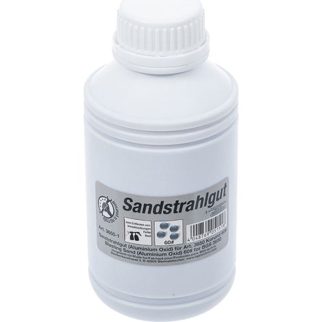 Sable abrasif corindon pour decapage sablage bidon de 850g grain de 60