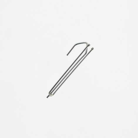 Lot de 10 agrafes pour rideaux avec 2 broches et tête ordinaire de 75mm en Acier Zingué - Boulet (1/5)