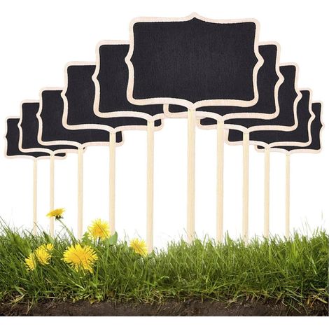20pcs fleurs mini tableau noir Plantes Étiquettes maison décoration de jardin (1/5)