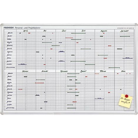 Franken Jahresplaner JK710 90x60cm 12Monate weiß (1/2)