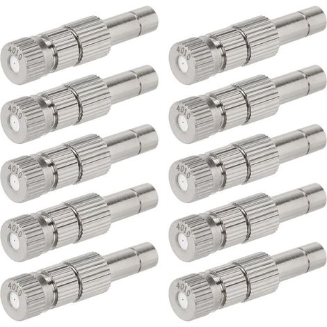 Lot de 10 Buses Brumisation Basse Pression 0,8 mm en Céramique, Laiton avec Filtre pour Connecteur 6 - 0,4 (1/5)
