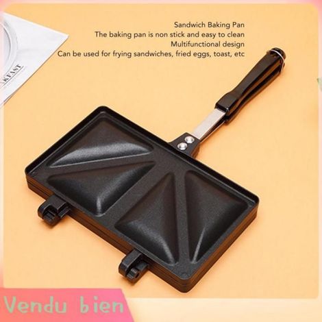 Garosa Machine à sandwichs chauds Double Sided Baking Pan Durable And Efficient For Home Use puericulture pot Noir (1/5)