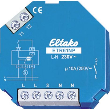 Eltako ETR61NP-230V relé negro 45x45x18 mm