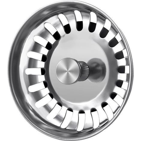Bonde à panier 78 mm avec tige de levage 50 x 78 mm 24 fentes compatible avec Blanco pour soupape (1/5)
