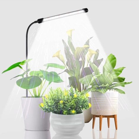 Pflanzenlampe 6000 K Vollspektrum Schwanenhals Pflanzenlampe mit Zeitschaltuhr für die Aussaat Für Zimmerpflanzen (1/5)