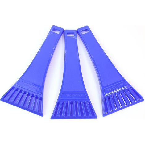 3pcs Raclette pour Glace et Neige Petite ECO. Compacte, Légère et Facile à Ranger. Se Glisse dans Les Poches et la Boîte à Gants. Grattoir de Pare-Brise Ergonomique en PP. Anti-Rayures