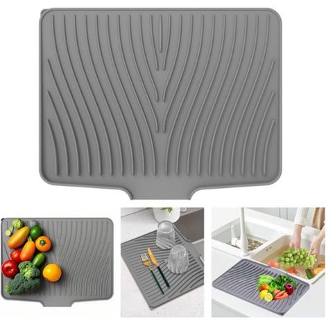 Tappetino per lavare i piatti - Tappetino scolapiatti - Tappetino per lavello - Tappetino per lavare i piatti - Tappetino scolapiatti - Tappetino in silicone per lavare i piatti (1/5)