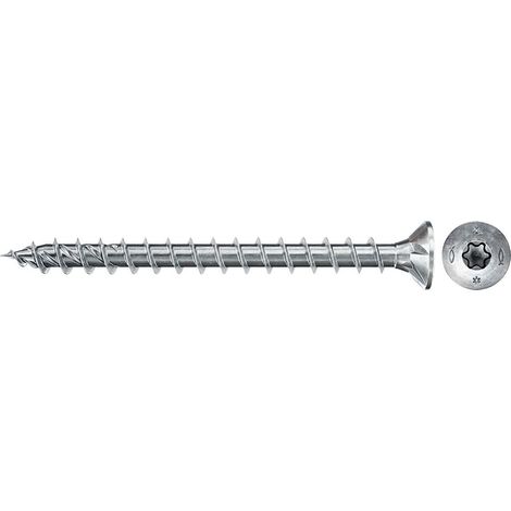 Vite legno Fischer 4 0 mm 50 mm finitura zinco bianco