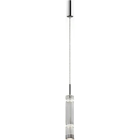 Suspension design LED – abat‑jour verre taillé 365 cm SOLANA (1/4)