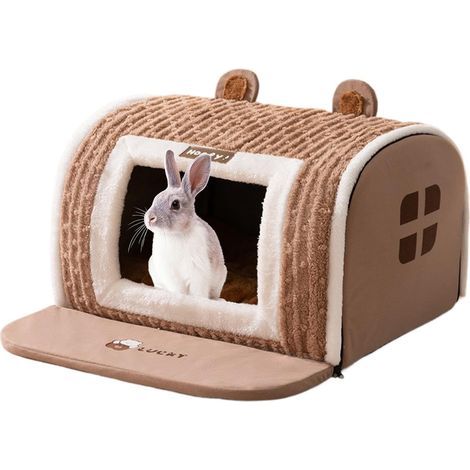 Hundebett/Hundehütte, weich und kuschelig für Welpen, 35 x 30 x 30 cm, Haustiersofa, warme Hundehütte, maschinenwaschbar, geeignet für große, mittlere und kleine Haustiere, bequemes Bett (m (1/5)
