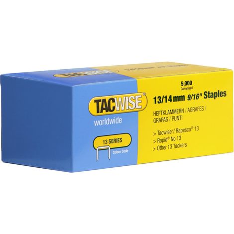 Tacwise - Punti metallici, serie 13, 14 mm (confezione da 5.000) (1/2)