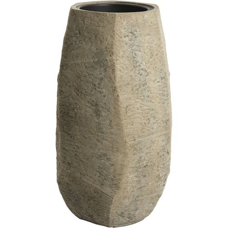 Vaso decorativo grigio in pietra suggestivo Light & Living Agelo (1/3)