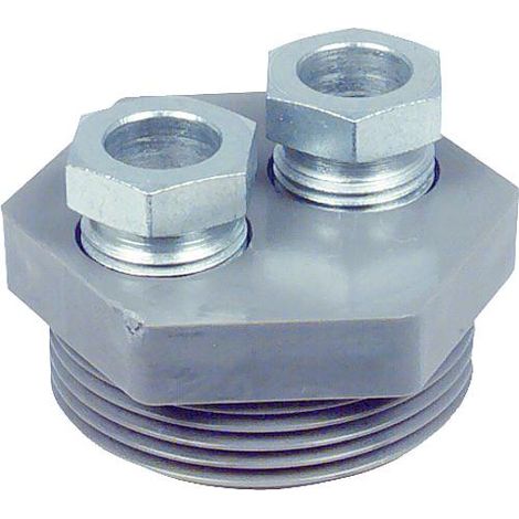 Raccord presse etoupe SBV R 1 1/2" universelle 8, 10, 12 mm en plastique double BG