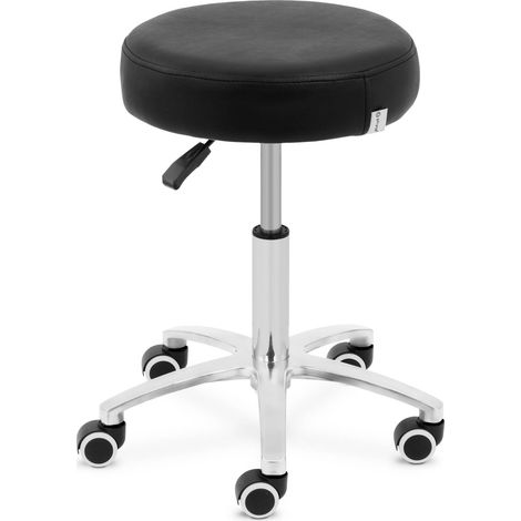 Tabouret à roulettes - physa - Dimensions de l'assise : Ø 36 x 9cm - Cuir synthétique (1/4)