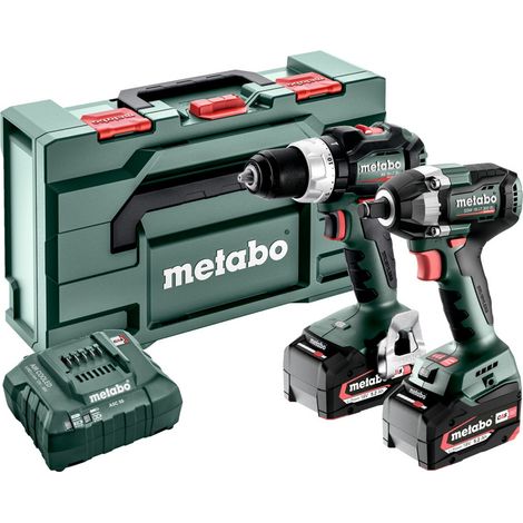 Metabo Akku Combo Set 2.9.3 18V, BS 18 LT BL + SSW 18 LT 300 BL, metaBOX 145 L