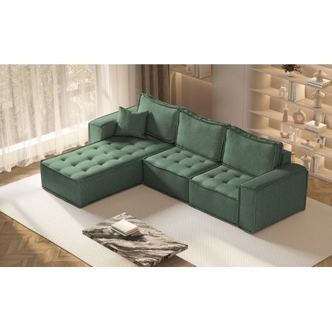 Kaiser Möbel L-förmige Bohoo-Maxi-Ecke in zeitlosem Design Hellgrün Links (1/5)