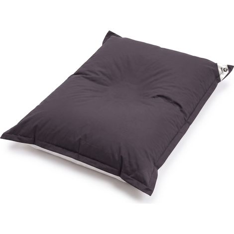Housse de Pouf Flottant XXL 180x140 Gris Carbone - (Housse Seule à Garnir - Spécial Piscine)