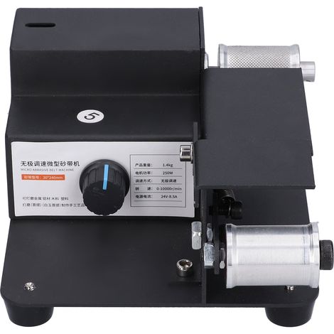 Mini ponceuse à bande électrique réglable, machine de polissage et de meulage, 110-240 V CA, pour bricolage (prise européenne).