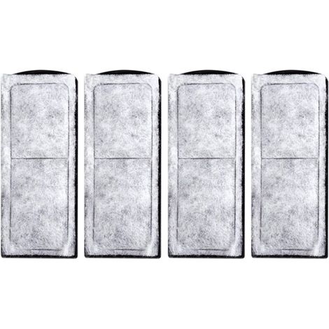 Filtre D'aquarium Coton, Cartouche Filtrante pour Aquarium, Rechange en Coton pour Filtre D'aquarium, Cartouche Filtrante pour Aquarium, Accessoire de Filtre Mural pour Aquarium, 4 Pièces