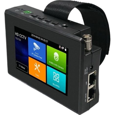 Testeur de vidéosurveillance prenant en charge la caméra IP IPC-1800S/1800SN ADH CVBS Plus Mise À Jour 8MP AHD TVI CVI CVBS HD 4.0 Testeur De Vidéosurveillance Moniteur 4 Pouces 4K H265 Testeur De Cam (1/5)