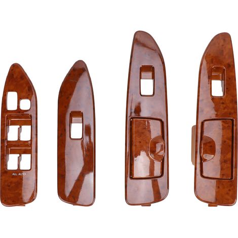 Fensterheberschalter-Set, 4-teilig, vorne hinten links rechts für Land Cruiser J100 1998 – 2007, Schaltgetriebe, Mahagonifarbe. (1/5)