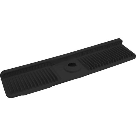 Tapis Robinet - Silicone - 60 cm - Anti-gouttes - Pour Comptoir Cuisine et Salle de Bain - Noir (1/5)