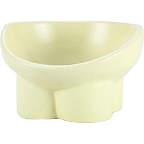 Comederos elevados para gatos, comedero de cerámica elevado para gatos para proteger la comida de la mascota. (1/5)